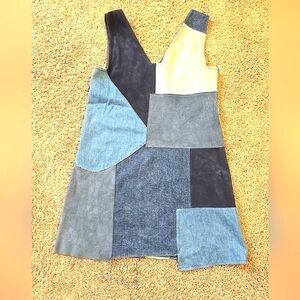 M.I.H Anthropologie Denim Suede Dress Medium Very Lightly Worn